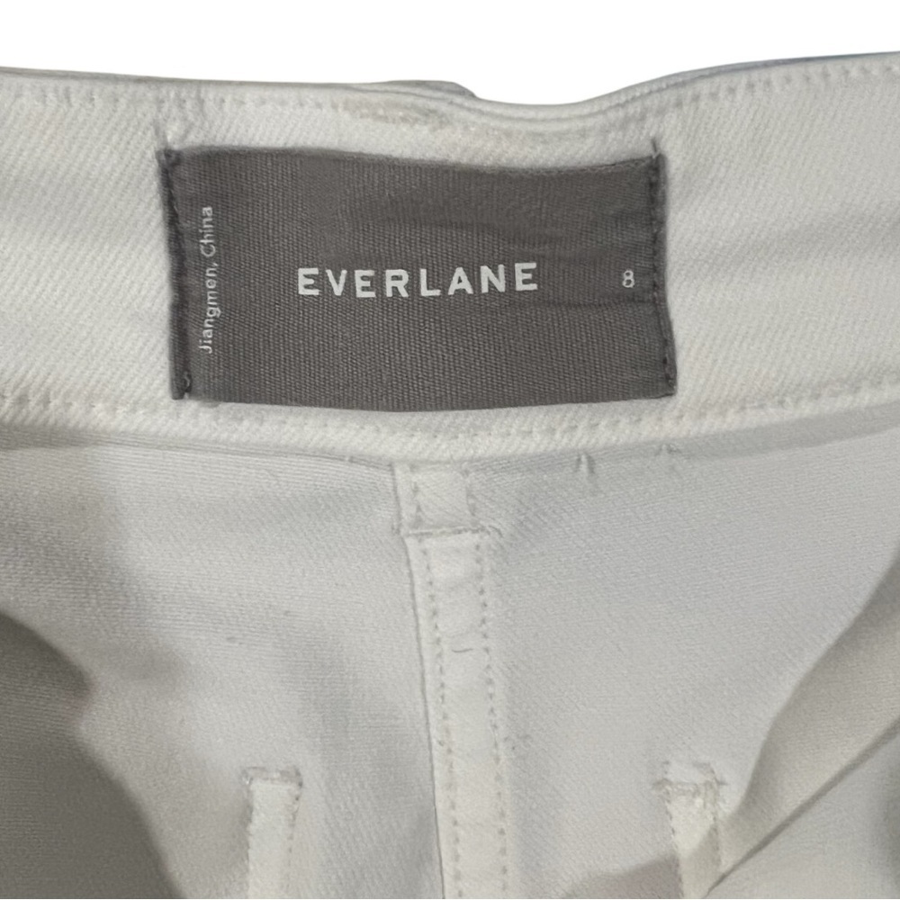 Everlane women’s white denim high waisted shorts size 8 - Picture 3 of 7